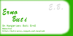erno buti business card